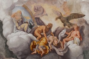 Bohové Olympu, Trojský kůň, Trojská komnata (Sala di Troia)