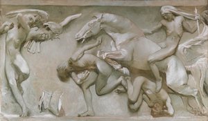 Od velkých objevů, přes ponuré věky..., 1906. od Giulio Aristide Sartorio
