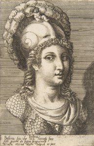 Busta Bellony, ca. 1531-76. od Giulio Bonasone