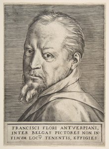 Bustový portrét Franse Florise, 1531-76. od Giulio Bonasone