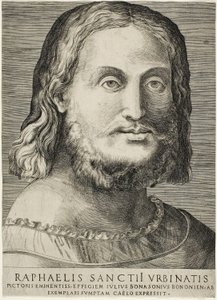 Portrét Raphaela od Giulio Bonasone
