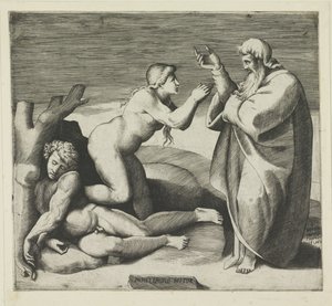 Stvoření Evy od Giulio Bonasone