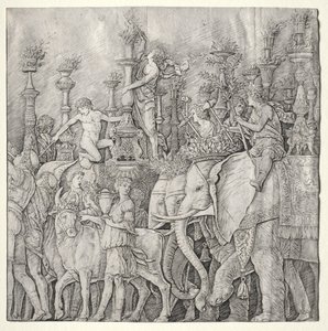 The Triumphs of Caesar: The Elephants od Giulio Campagnola