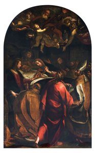 Agónie svatého Josefa (Agónie svatého Josefa) Obraz od Giulia Cesare Procacciniho (1574-1625) 1616 Soukromá sbírka od Giulio Cesare Procaccini