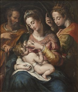 La Sainte Famille et Sainte Catherine - Svatá rodina se svatou Kateřinou, Procaccini, Giulio Cesare (1574-1625). Olej na plátně. Rozměr: 77 x 67 cm. Národní muzeum Stockholm od Giulio Cesare Procaccini
