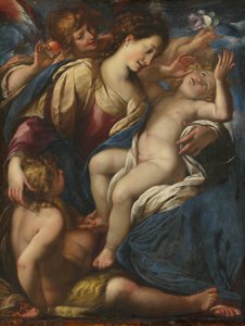 Maria mit Kind, dem Johannesknaben und einem Engel od Giulio Cesare Procaccini