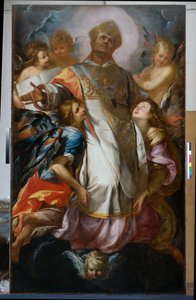 Svatý Karel ve slávě od Giulio Cesare Procaccini