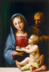 Svatá rodina od Giulio attr. to Romano