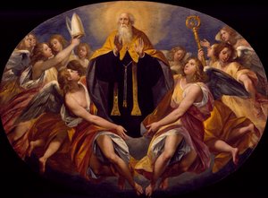 Svatý Benedikt ve slávě od Giuseppe Cesariho (1568-1640) od Giuseppe Cesari