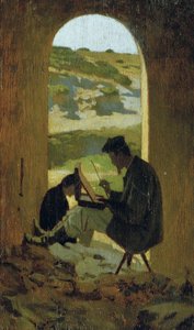 Malíř Stanislao Pointeau, asi 1863 (olej na desce)
