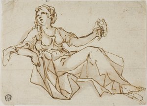Alegorická postava střídmosti od Giuseppe Antonio Caccioli