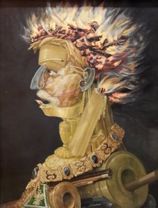 Německy: Feuer Fire od Giuseppe Arcimboldo