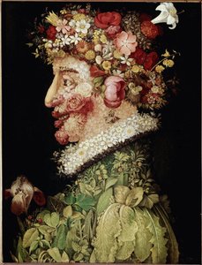 Jarní malba od Giuseppe Arcimbolda (1527-1593). 1589. Madrid. Královská akademie výtvarných umění v San Fernando, Madrid od Giuseppe Arcimboldo