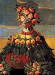 Jarní malba z dílny od Giuseppe Arcimbolda (Arcimboldi od Giuseppe Arcimboldo