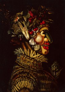 Léto (olej na plátně) od Giuseppe Arcimboldo