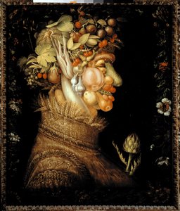 Léto (olej na plátně od Giuseppe Arcimboldo