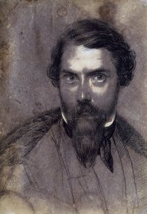 Autoportrét (křída na papíře) od Giuseppe Baldini