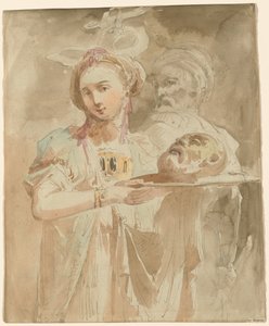 Salome s hlavou svatého Jana Křtitele od Giuseppe Bernardino Bison