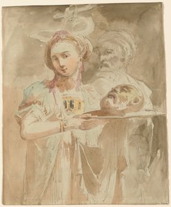 Salome s hlavou svatého Jana Křtitele od Giuseppe Bernardino Bison