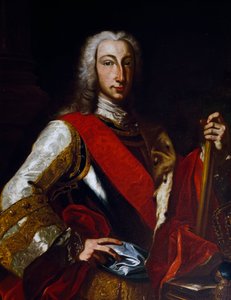 Portrét Karla III. Bourbonského (1716-1788), španělského krále, později Karla VII. jako neapolského krále, obraz od Giuseppe Bonita (1707-1789)