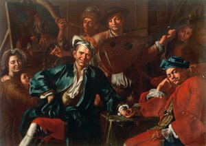 Malířský ateliér, Giuseppe Bonito (1707-1789), asi 1740