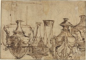 Designy váz [verso] od Giuseppe Cades