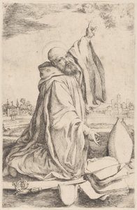 Svatý biskup benediktinského řádu..., 1620-30.