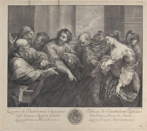 Kristus a žena přistižená při cizoložství, 1750-57. od Giuseppe Camerata
