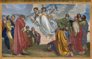 Presbytář, Giuseppe Diotti, Zjevení andělů po Nanebevstoupení Páně 1830