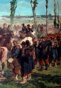 Italský tábor. Detail bitvy u Magenty v roce 1859 (olej na plátně