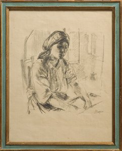 žena v domácnosti (litho)