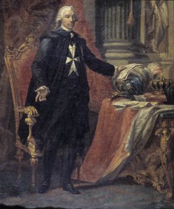 Portrét pana de Rohana Giuseppe Grech (1755 - 1787). 14 x 11 cm. od Giuseppe Grech
