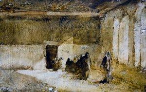 Aikakauden olohuone, 1900-luku (öljy pahville) od Giuseppe Maggi