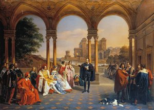 Torquato Tasso na dvoře rodu Este od Giuseppe Mancinelli