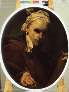 ""Autoportrét"" (Autoportrét) Obraz Giuseppe Maria Crespiho (1665-1747) kolem roku 1700 Puškinovo muzeum, Moskva od Giuseppe Maria Crespi