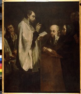 "Svatba" (Svatba) Obraz Giuseppe Maria Crespi (1665-1747) kolem roku 1710 Ermitážní muzeum, Petrohrad (Saint-Petersburg) od Giuseppe Maria Crespi