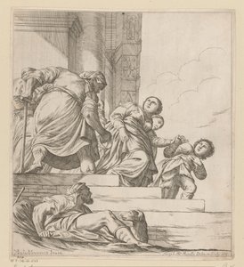 Královna Vashti je vyhoštěna od Giuseppe Maria Mitelli