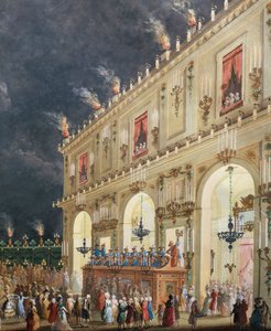 Oslava v Cascine na počest Ferdinanda III., Noční koncert na nádvoří kasina