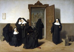 Antiklerikalismus, potlačování konventů, malba G. Mazzy.