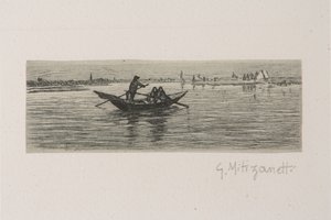 The Boatman (lept na bílém papíře)