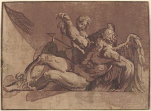 Saturn od Giuseppe Nicolo Vicentino, after Giovanni Antonio Pordenone