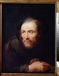 Portrét muže. (Portrét muže). Obraz Giuseppe Nogari (1699-1763). Itálie, rokoková benátská škola. Olej na plátně. Národní muzeum Tula, Rusko.