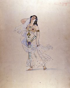 Kostým Richarda Strausse ”” ”Salomè” ” od Giuseppe Palantiho (1881-1946) pro divadlo La Scala v Miláně v roce 1912.