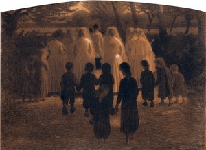 Mrtvé dítě od Pellizzy da Volpedo, Giuseppe (1868-1907). Pastel na kartonu, rozměr: 71x98 od Giuseppe Pellizza da Volpedo