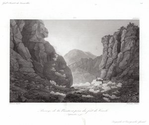 Přechod přes Brentu od Giuseppe Pietro Bagetti