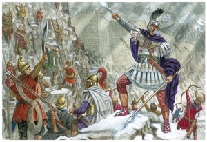 Alexandr Veliký u Železných vrat (Střední Asie) od Giuseppe Rava