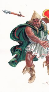 Thrácký peltast od Giuseppe Rava