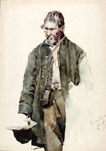 Studie starého muže, konec 19.-začátek 20. století.