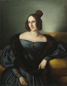 Portrét ženy od Giuseppe Tominz