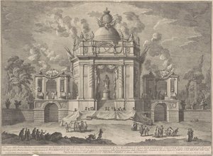 Prima Macchina pro Čínu z roku 1771: Asklépiův chrám, 1771. od Giuseppe Vasi